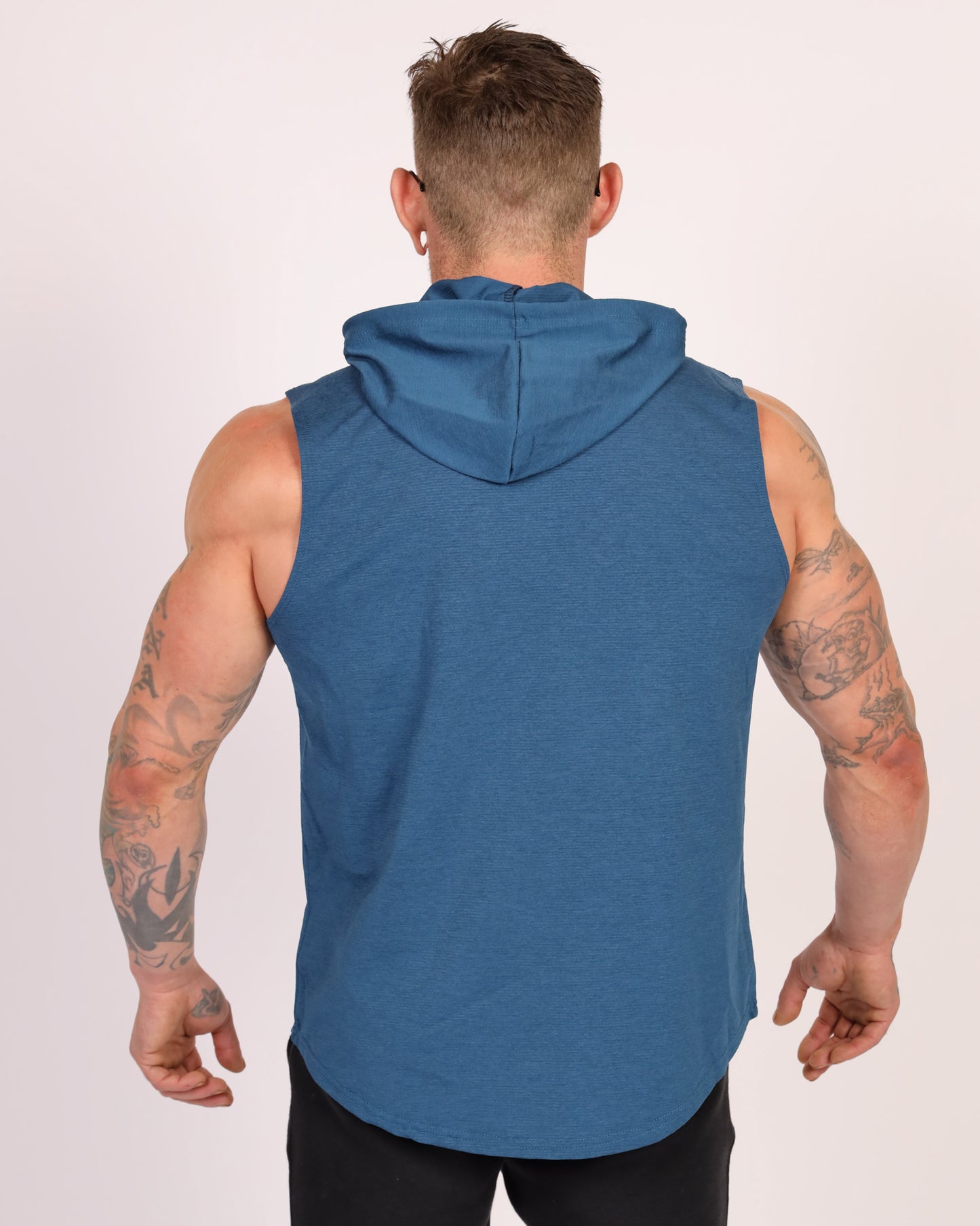 No Plateau Unisex Loose-Fitting Hooded Vest | Quick-Dry (Blue)