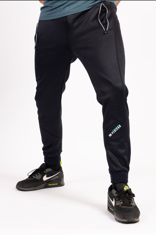 No Plateau Active Joggers –  | Lightweight & Versatile Gym Wear (Mottle Blue)