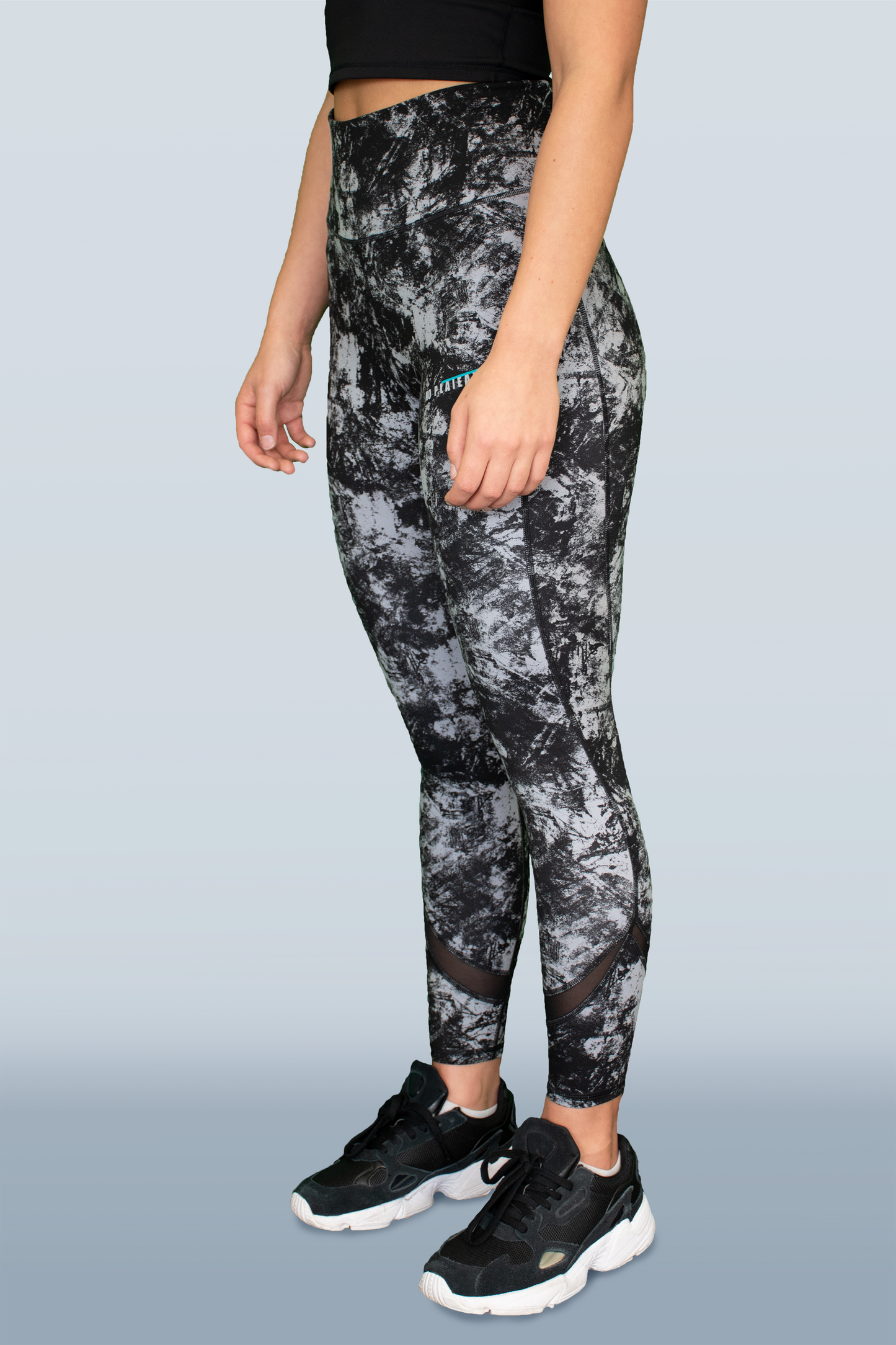 No Plateau Abstract Leggings – High-Waisted, Squat-Proof, and Breathable