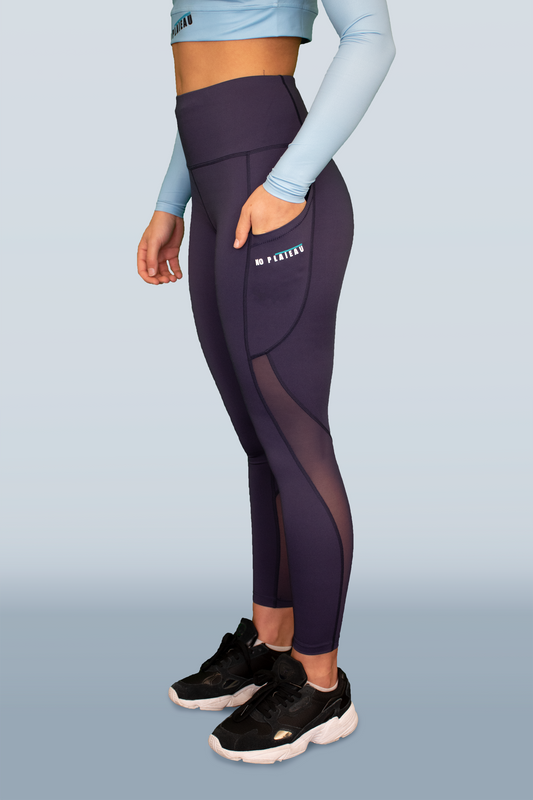 No Plateau Highlight Leggings | High-Waisted, Breathable Mesh