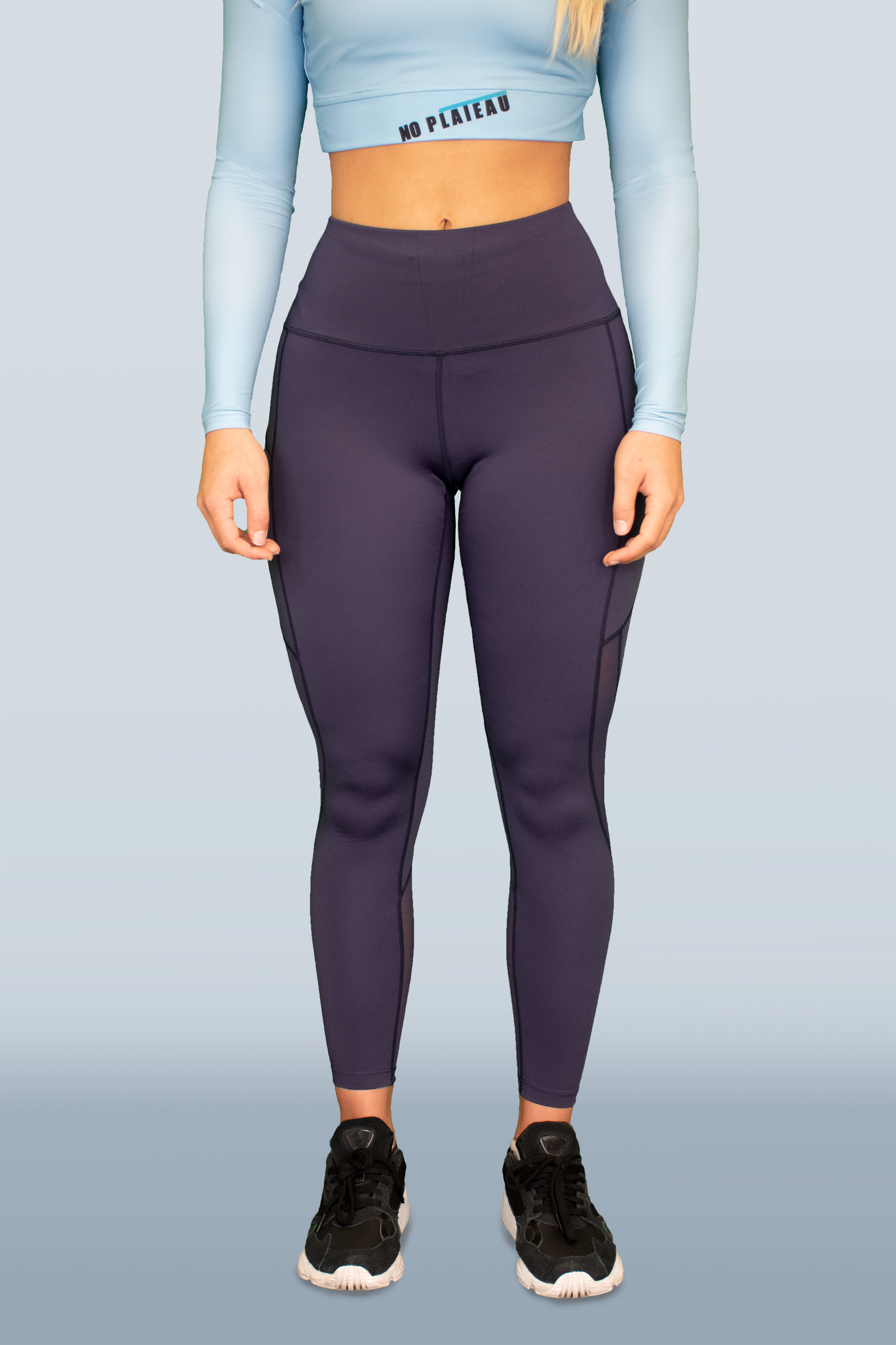 No Plateau Highlight Leggings | High-Waisted, Breathable Mesh