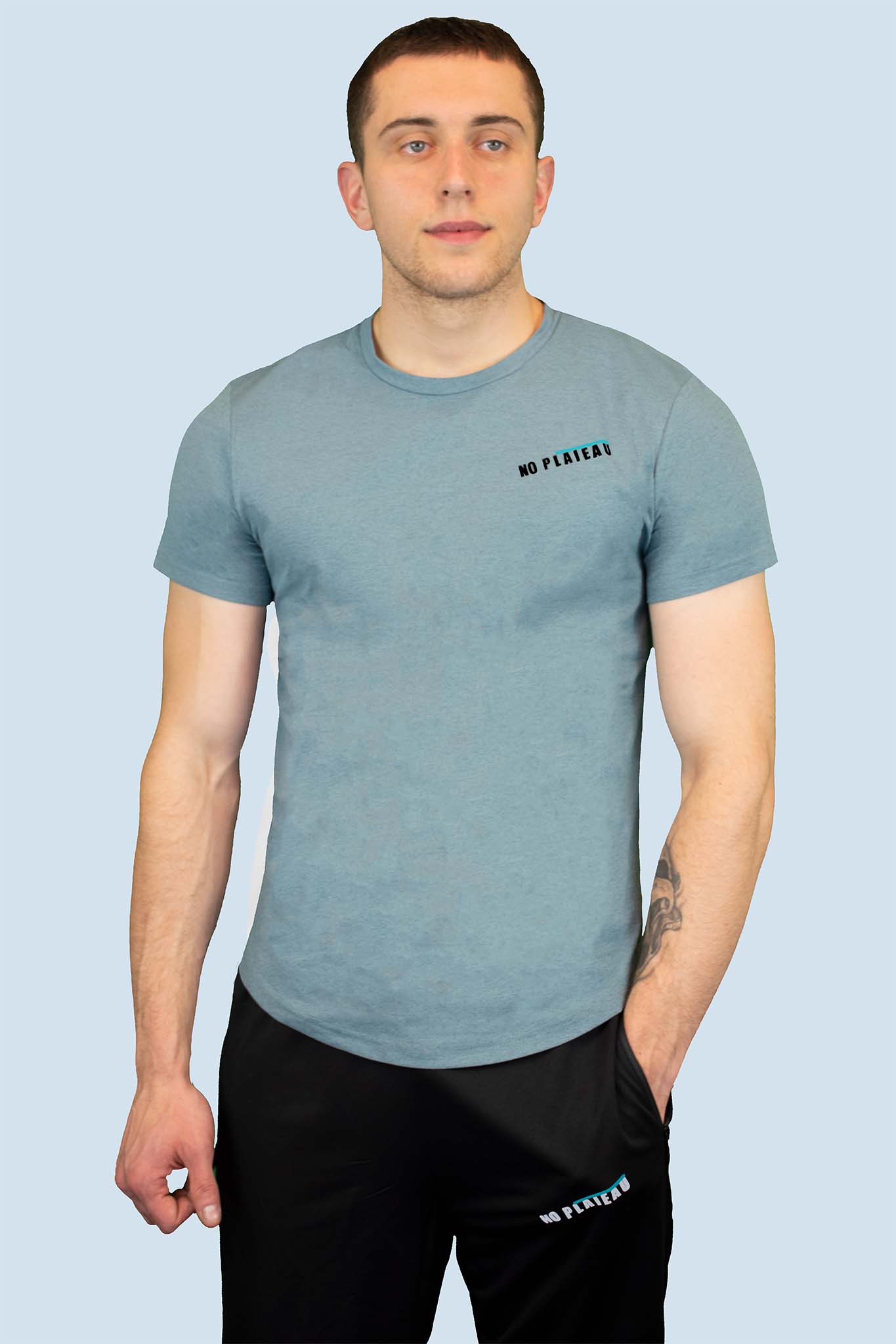 No Plateau Men’s Stretch Tee | Quick-Dry, Moisture-Wicking