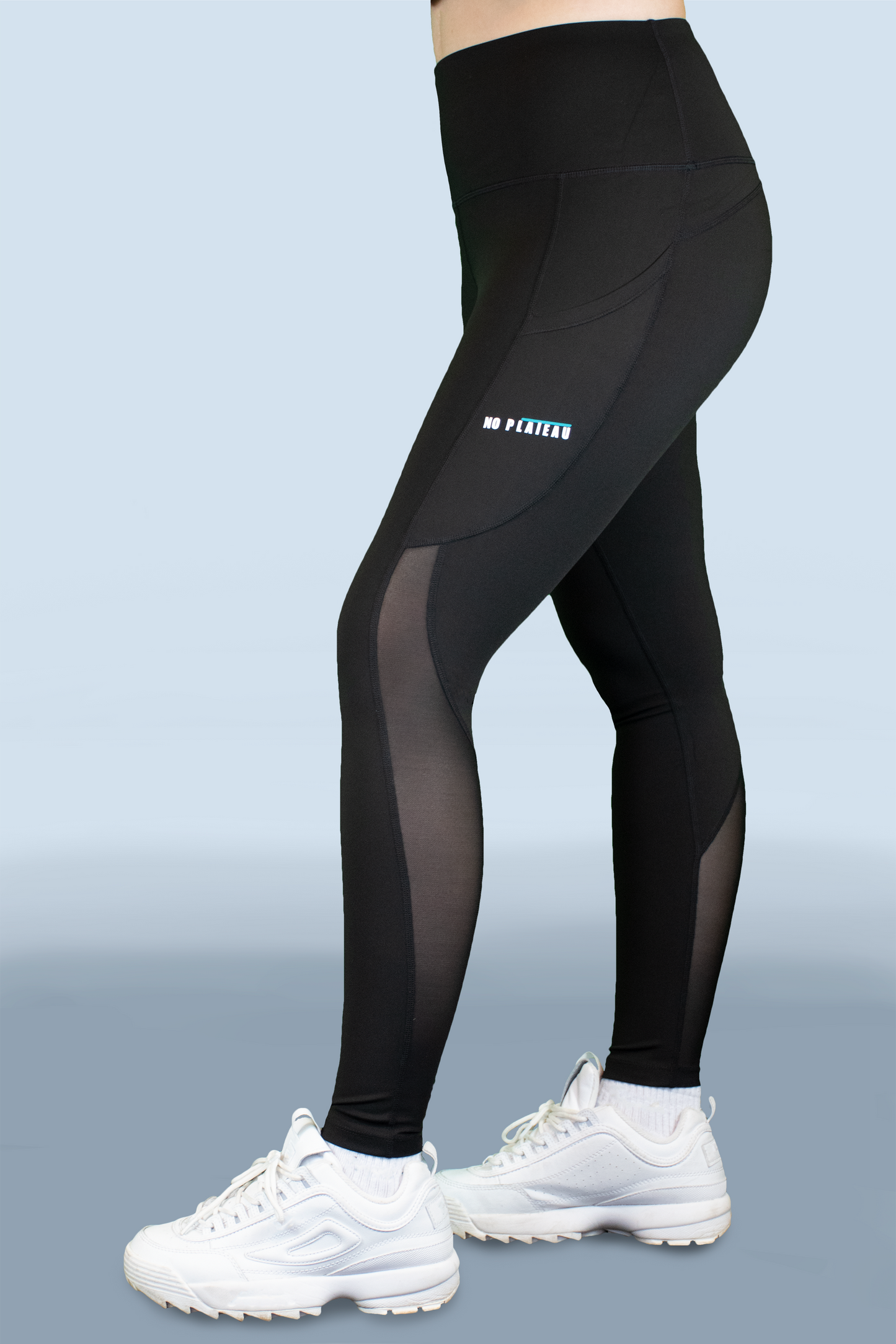 No Plateau Highlight Leggings | High-Waisted, Breathable Mesh